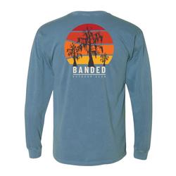 BANDED CYPRESS LIFE L/S TEE BLUE_JEAN